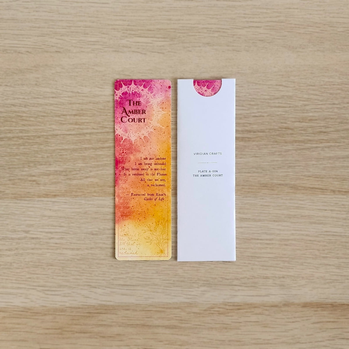 The Amber Court — A-004 Bookmark