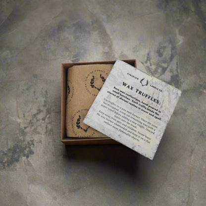 Classic Wax Truffles Discovery Box featuring six individually wrapped scented wax melts by Viridian Candle Co.