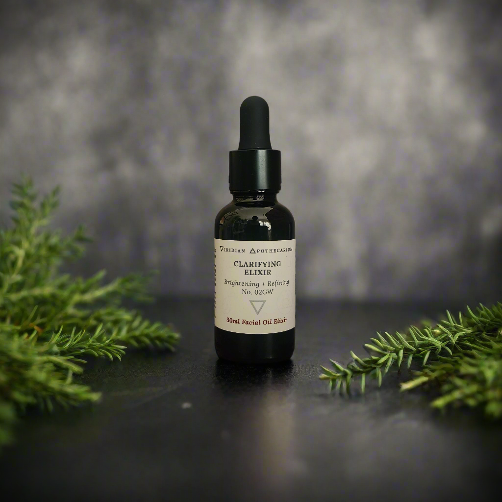 Clarifying Elixir by Viridian Apothecarium with foliage around