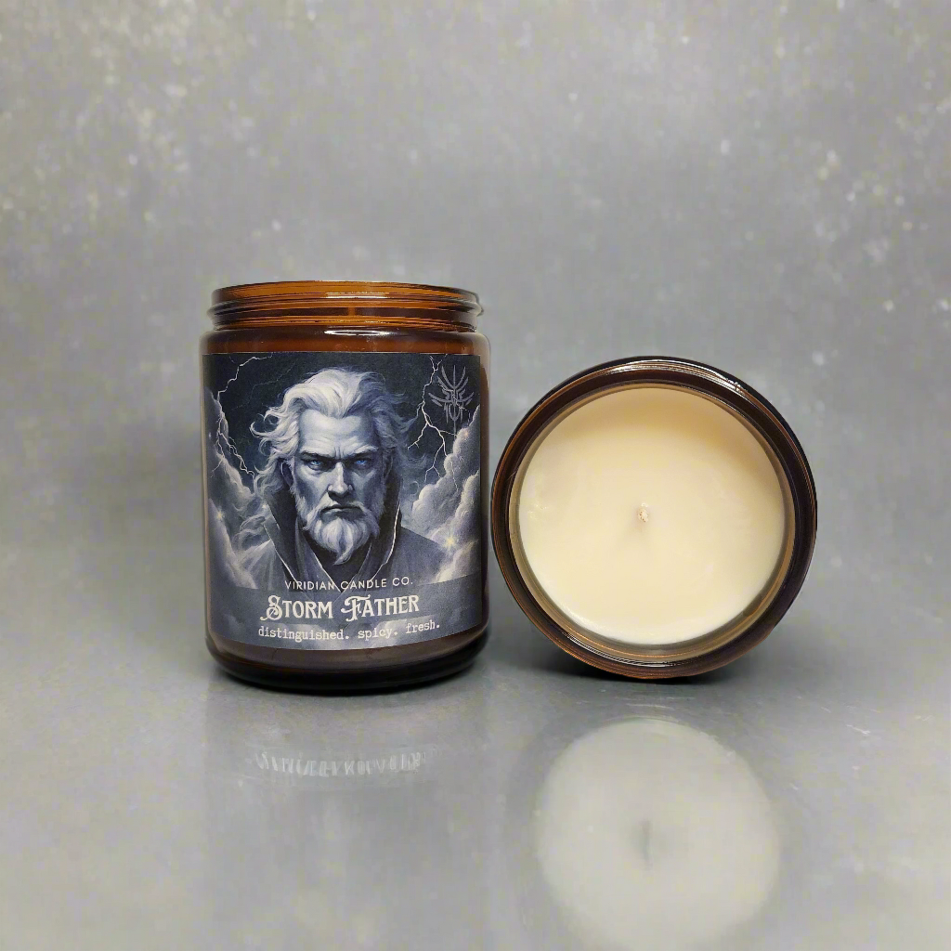 Stormfather candle 2 views