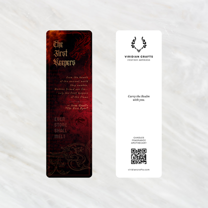 The First Keepers — Plate A-004 Bookmark