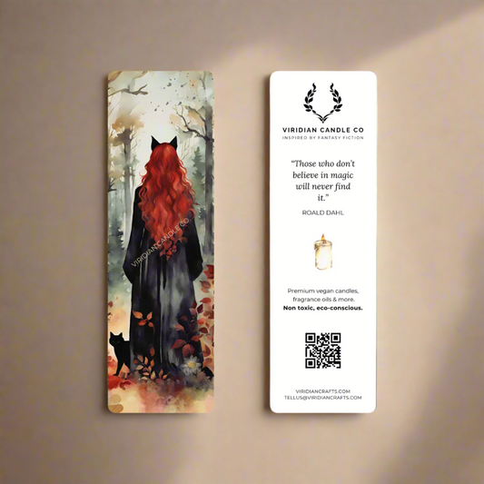 Witch and Cat bookmark