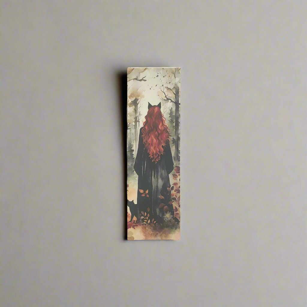 Witch and Cat bookmark